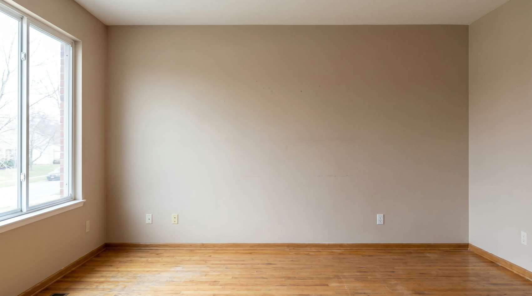 Living room with flat paint
