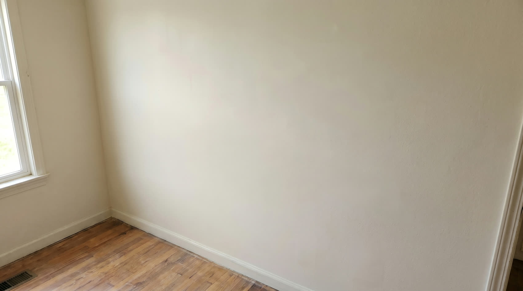 Wall patched smooth